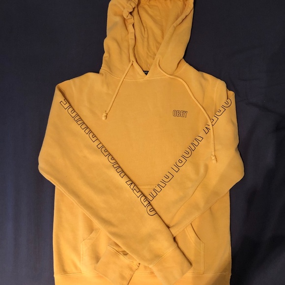 Obey Worldwide Yellow Hoodie